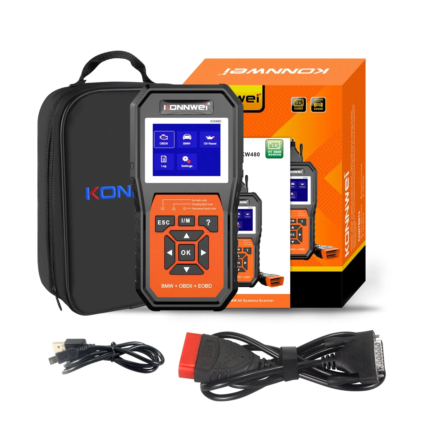 KONNWEI KW480 Car Full System Diagnosis Scanner Tool for BMW and also for universal OBD2 EOBD Vehicle Engine System Diagnosis
KONNWEI KW480 Car Full System Diagnosis Scanner Tool for BMW and also for universal OBD2 EOBD Vehicle Engine System Diagnosis