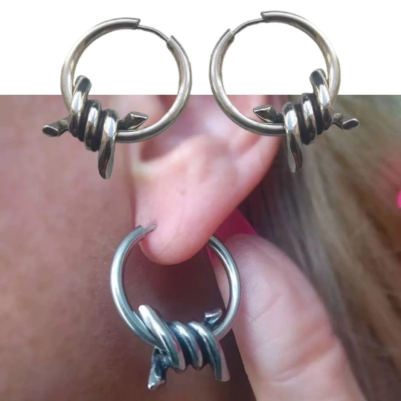 Thorns Round Earrings Women Girl Circle Thorn Statement Earring
Thorns Round Earrings Women Girl Circle Thorn Statement Earring