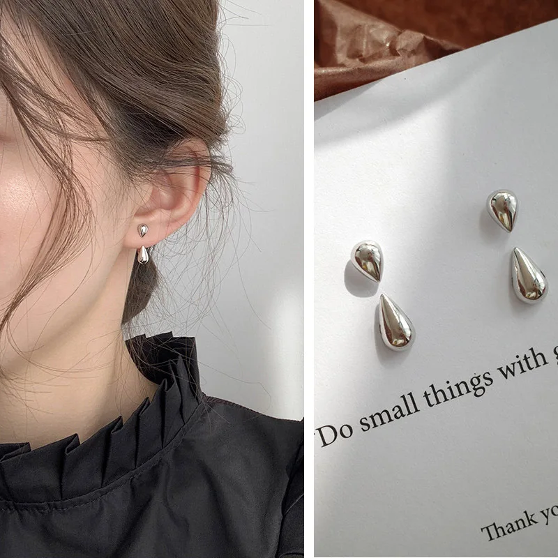 Simple Stud Earrings 2023 Trend Jewelry For Women Silver Color Water Drop Two Use Cute Korean Small Earring pendientes hombre
Simple Stud Earrings 2023 Trend Jewelry For Women Silver Color Water Drop Two Use Cute Korean Small Earring pendientes hombre