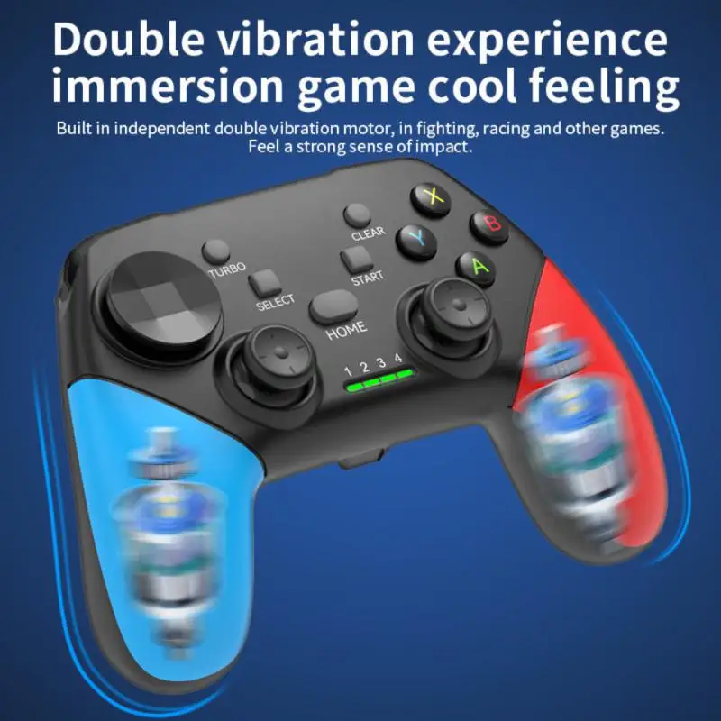 

2.4G Wireless Game Console With USB Receiver Holder WIFI Gamepad For Switch PC Computer Gaming Handle Joystick Controllers