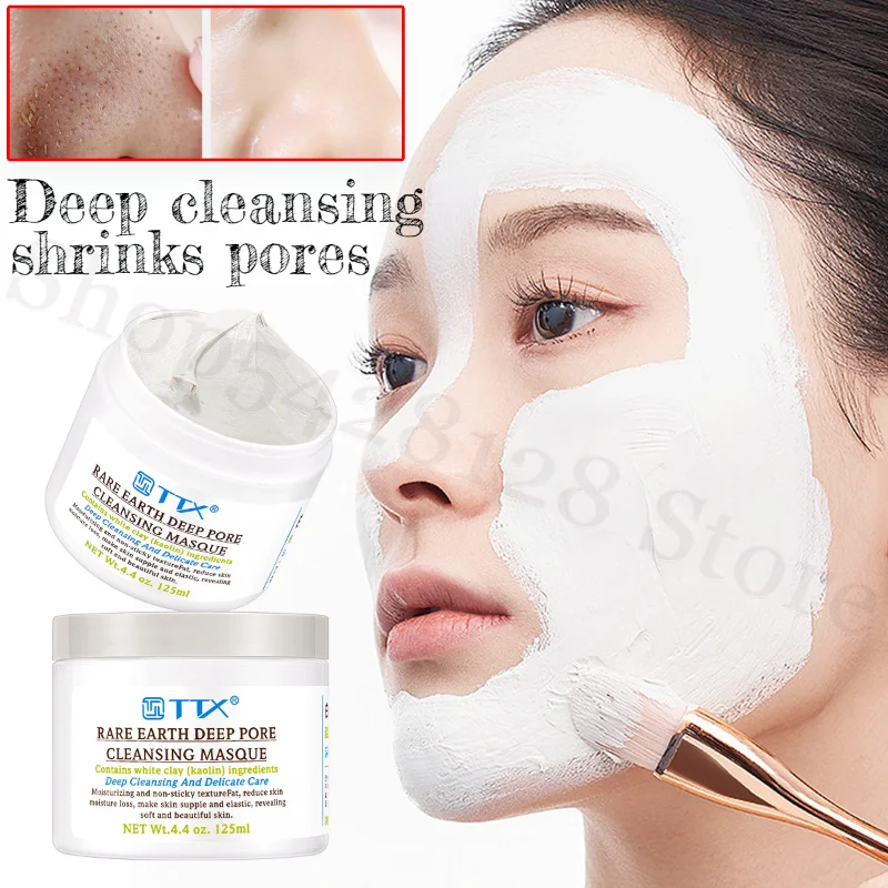 Deep Cleansing, Shrinking Pores White Mud Effectively Removes Blackheads Controls Oil Moisturizes and Rejuvenates The Skin 125ml
Deep Cleansing, Shrinking Pores White Mud Effectively Removes Blackheads Controls Oil Moisturizes and Rejuvenates The Skin 125ml