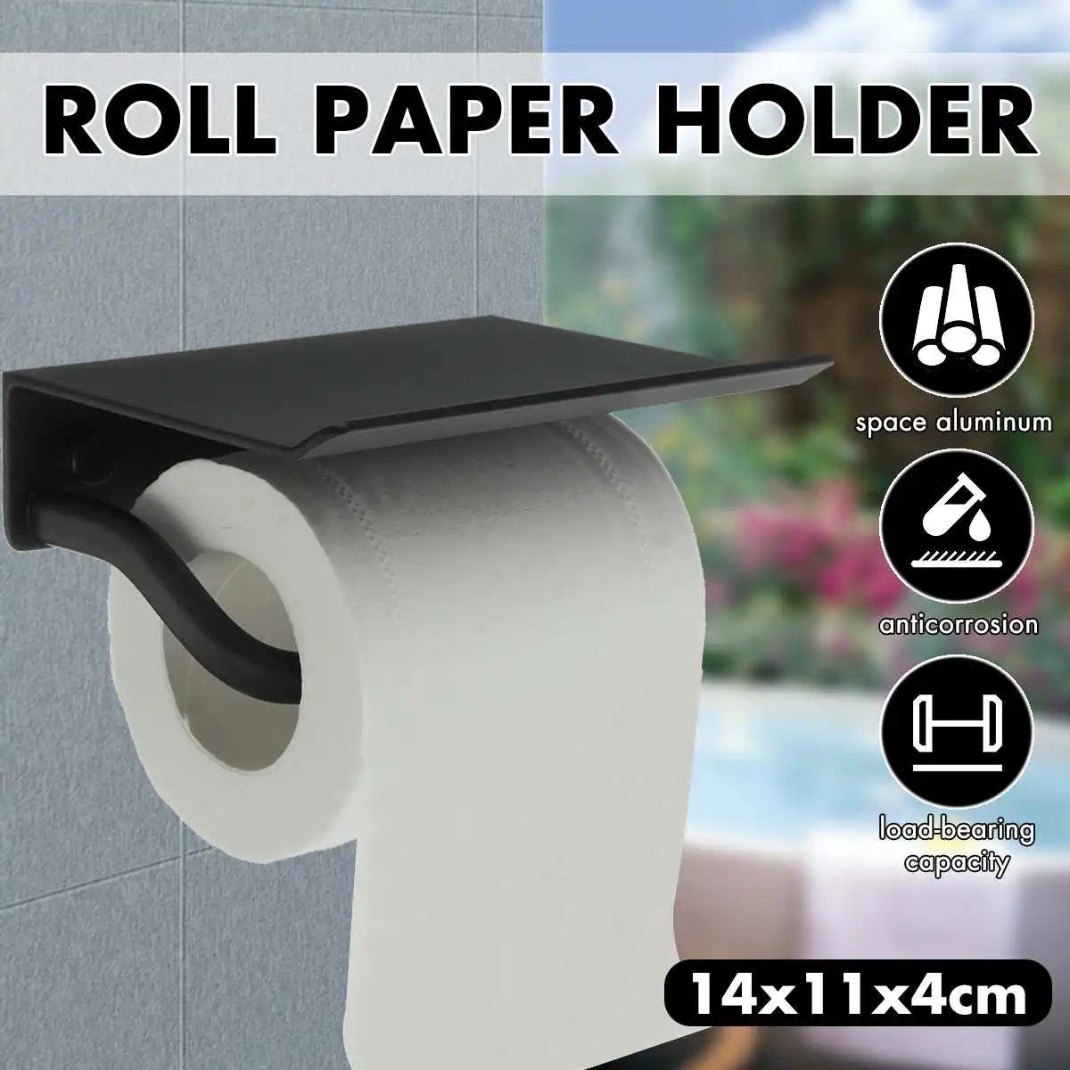 Wall Mounted Bathroom Toilet Roll Paper Shelf Holder Racks Toilet Roll Stand Phone Stainless Steel Shelf Rack Home Decor
Wall Mounted Bathroom Toilet Roll Paper Shelf Holder Racks Toilet Roll Stand Phone Stainless Steel Shelf Rack Home Decor