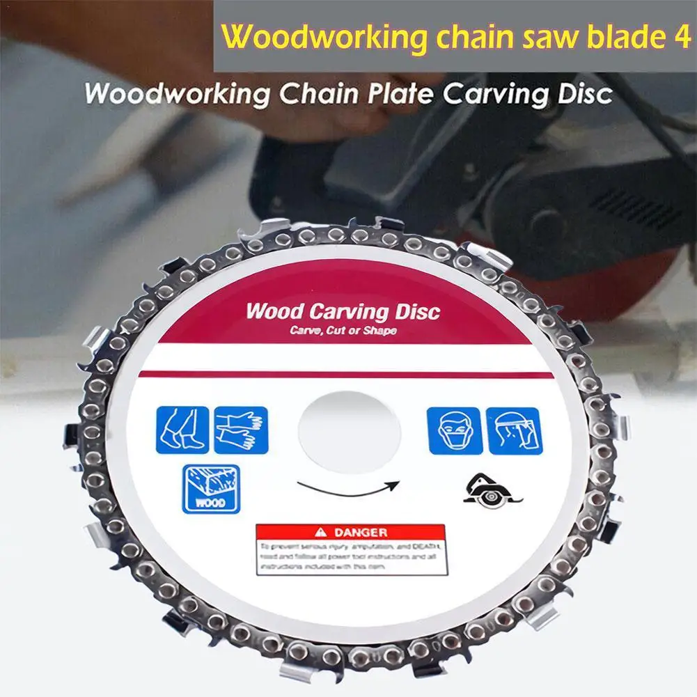 Carbide Wood Carving Disk Grinder Disc Chain Wood Carving Saws Chain Plate Disc Grinder Chain Chain Tool Disc Woodworking G4E5
Carbide Wood Carving Disk Grinder Disc Chain Wood Carving Saws Chain Plate Disc Grinder Chain Chain Tool Disc Woodworking G4E5