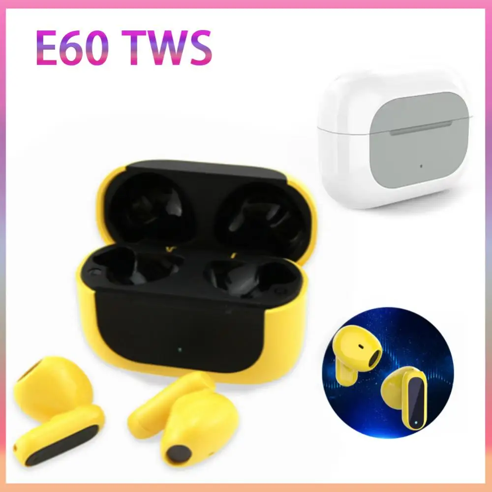 E60 TWS Bluetooth 5.2 Wireless Earphones Headphone Stereo Sports IPX5 Waterproof Earbuds With Touch Control Long Standby MIC
E60 TWS Bluetooth 5.2 Wireless Earphones Headphone Stereo Sports IPX5 Waterproof Earbuds With Touch Control Long Standby MIC