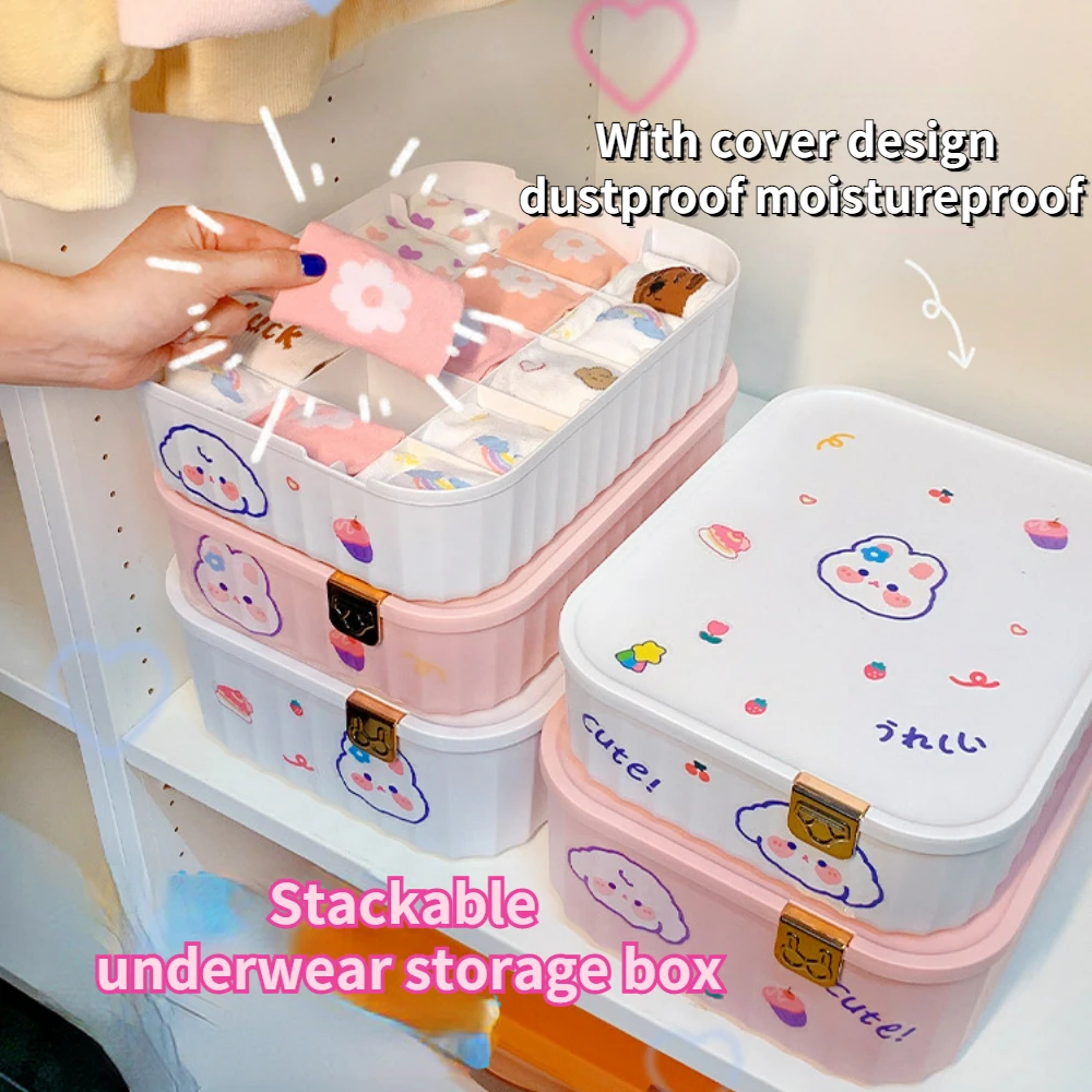 Ins Cute Underwear Storage Box Organizer Home Japanese Drawer Panty Socks Grid Separation Box Children 3in1 Organizing Kawaii
Ins Cute Underwear Storage Box Organizer Home Japanese Drawer Panty Socks Grid Separation Box Children 3in1 Organizing Kawaii