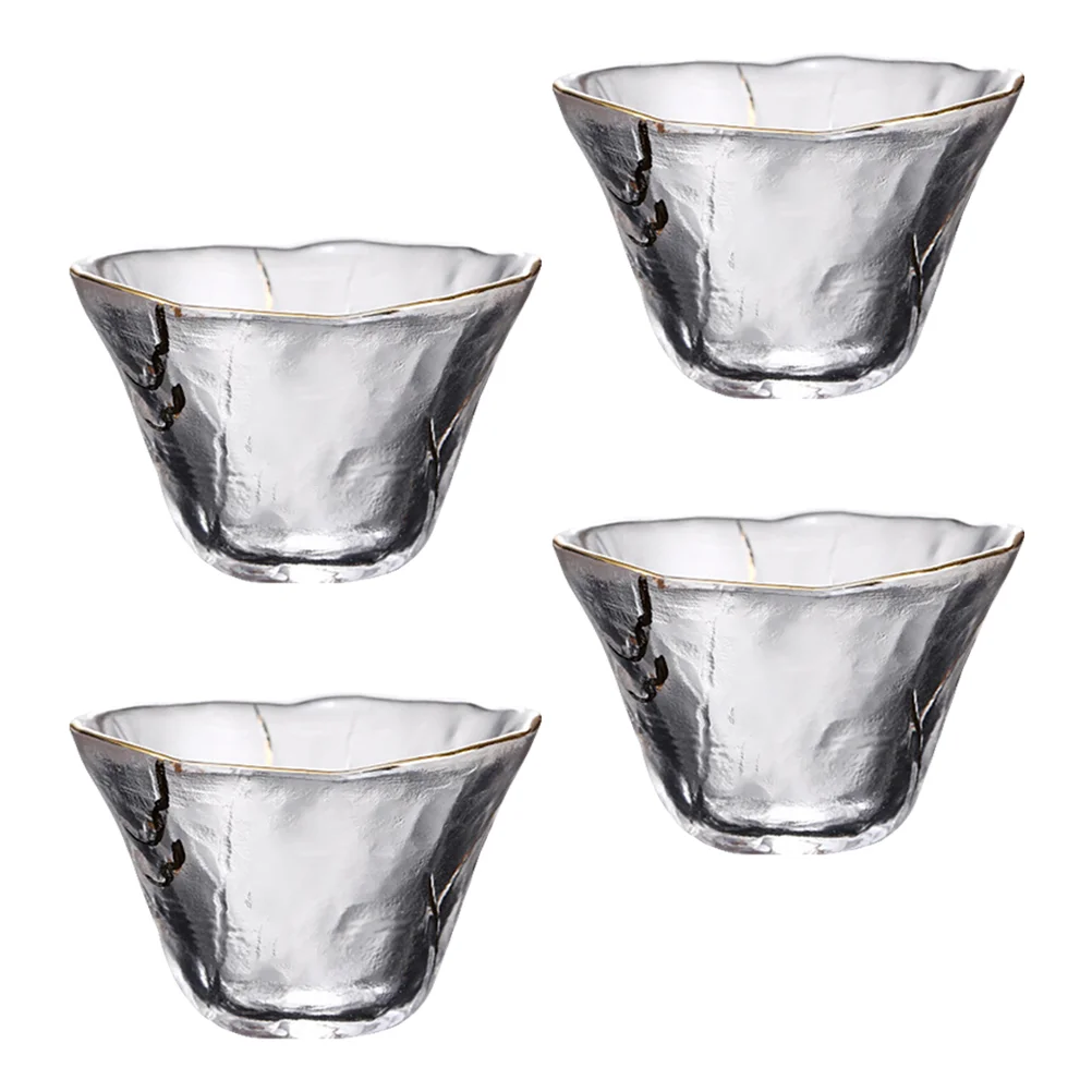 

Glass Sake Cup Cups Japanese Drinking Tea Tumbler Japan Glasses Porcelain Soju Servingdecorative Flower Plum Shot