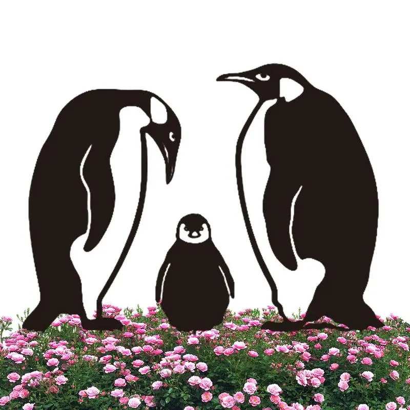 

Черная силуэт Двор ставки фигура животного садовая стойка Черный Пингвин в форме двора украшение черный пингвин в форме двора искусство