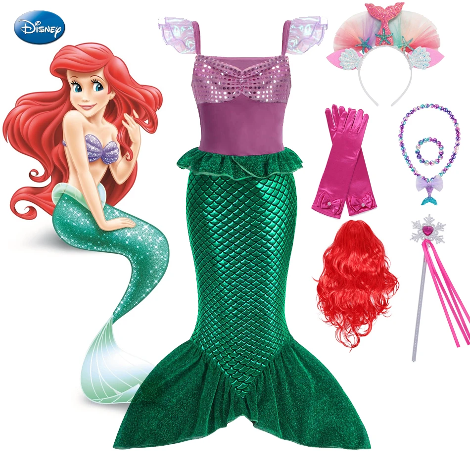 Disney Mermaid Ariel Princess Cosplay Dress Cosplay Girls Little Mermaid Costumes For Kids Baby Children Carnival Party Fairy Dr
Disney Mermaid Ariel Princess Cosplay Dress Cosplay Girls Little Mermaid Costumes For Kids Baby Children Carnival Party Fairy Dr