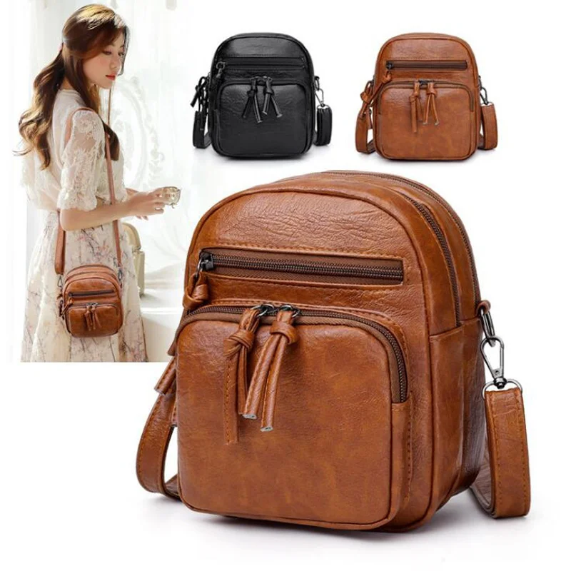 New Style Ladies Retro All-match Trend Messenger Bag Double Compartment Single Shoulder Bag Soft PU Leather Mini Messenger Bag
New Style Ladies Retro All-match Trend Messenger Bag Double Compartment Single Shoulder Bag Soft PU Leather Mini Messenger Bag