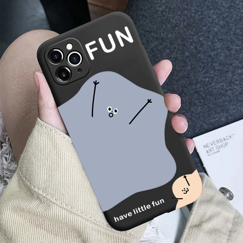 Luxury Cute Funny For iPhone 11 12 13 Pro X XR XS MAX 13 12 Mini 6 6S 7 8 Plus SE 2020 mobile phone Protect case liquid silicone
Luxury Cute Funny For iPhone 11 12 13 Pro X XR XS MAX 13 12 Mini 6 6S 7 8 Plus SE 2020 mobile phone Protect case liquid silicone