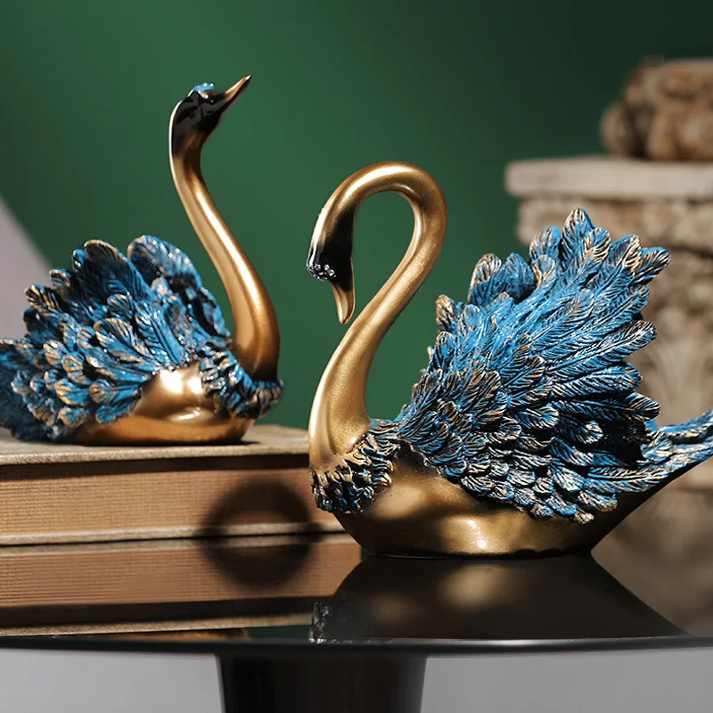 A Couple of Swan Statue Figurines for Interior Wedding Gift Desk Art Figurine Adornos Para Casa Decoration Salon Maison Luxe
A Couple of Swan Statue Figurines for Interior Wedding Gift Desk Art Figurine Adornos Para Casa Decoration Salon Maison Luxe