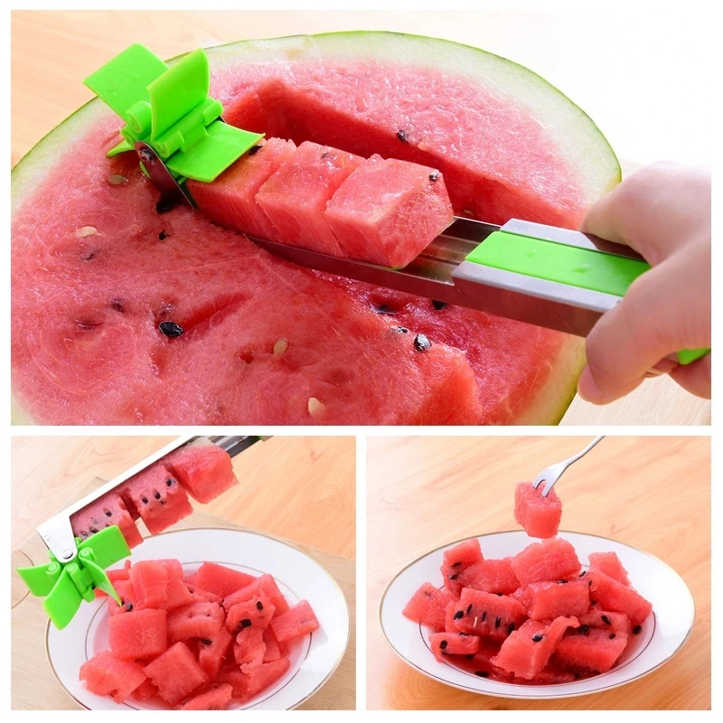 Watermelon Cutter Windmill Design Salad Fruit and Vegetable Slicer Stainless Steel Washable Home Kitchen Vegetable Fruit Tools
Watermelon Cutter Windmill Design Salad Fruit and Vegetable Slicer Stainless Steel Washable Home Kitchen Vegetable Fruit Tools