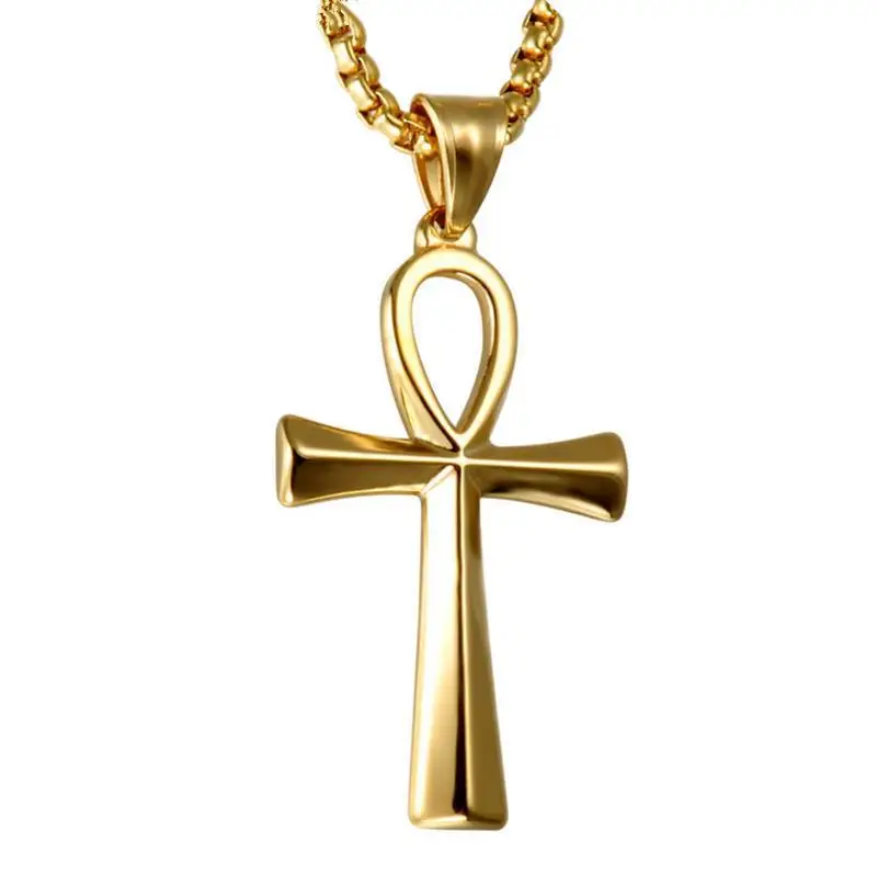 Amulet Pendant Ankh Crucifix Necklaces Stainless Steel Chains Egyptian Symbol of Life Cross Necklaces Jewelry for Women
Amulet Pendant Ankh Crucifix Necklaces Stainless Steel Chains Egyptian Symbol of Life Cross Necklaces Jewelry for Women