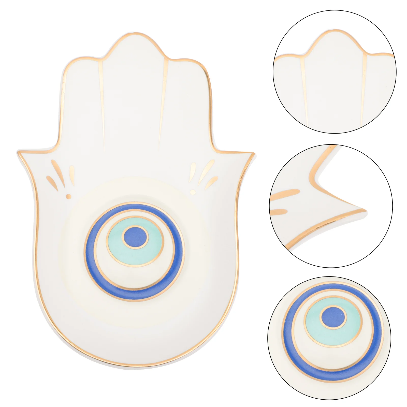 Tray Dish Jewelry Holder Soap Eye Plate Ceramic Ring Evil Trinket Hand Hamsa Entrywaykitchen Vanitykey Sink Necklace
Tray Dish Jewelry Holder Soap Eye Plate Ceramic Ring Evil Trinket Hand Hamsa Entrywaykitchen Vanitykey Sink Necklace