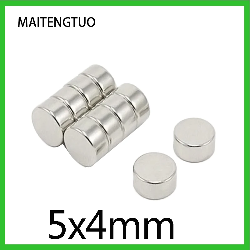 

20/50/100pcs 5X4 mm Permanent NdFeB Strong Powerful Magnet N35 Round Magnets 5x4mm Neodymium Magnet Dia 5*4 mm