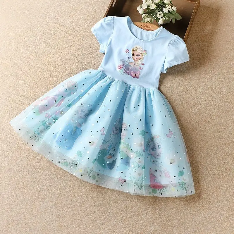 Disney Girls Cartoon Dress Summer Frozen Fashion Children's Elsa Princess Baby Girl Toddler Short Sleeve Cute Party Dresses
Disney Girls Cartoon Dress Summer Frozen Fashion Children's Elsa Princess Baby Girl Toddler Short Sleeve Cute Party Dresses