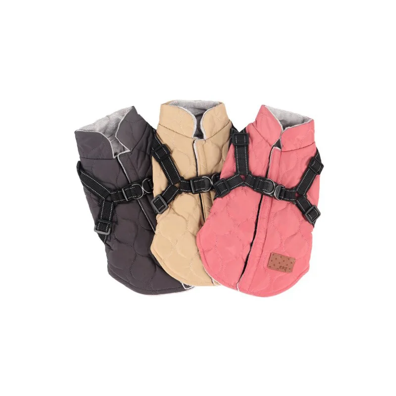 Pet Dog Cotton Clothes Chest Strap Winter Warm Cotton Vest Reflective Traction Rope Chest Strap Pet Two-legged Cotton Clothes
Pet Dog Cotton Clothes Chest Strap Winter Warm Cotton Vest Reflective Traction Rope Chest Strap Pet Two-legged Cotton Clothes