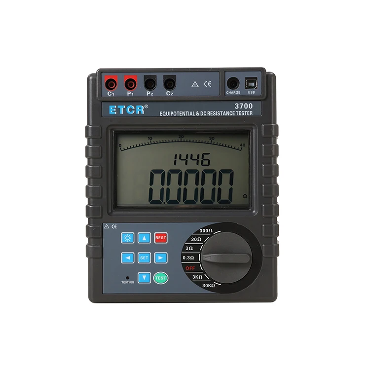 Тестер сопротивления склеивания ETCR3700 Equipotential 0,0001ohm-30,0 kohm
Тестер сопротивления склеивания ETCR3700 Equipotential 0,0001ohm-30,0 kohm