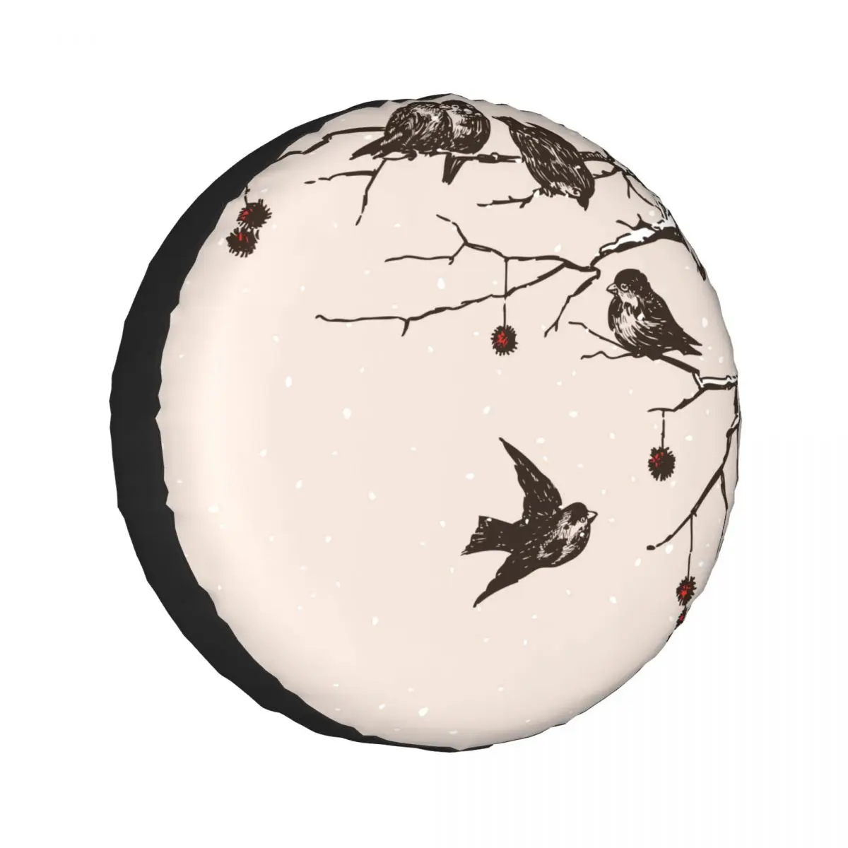 1PC Car Spare Tire Cover Winter Sparrows On Tree Polyester Auto Wheel Tire Storage Bag Vehicle Tyre Dust-proof Protector
1PC Car Spare Tire Cover Winter Sparrows On Tree Polyester Auto Wheel Tire Storage Bag Vehicle Tyre Dust-proof Protector