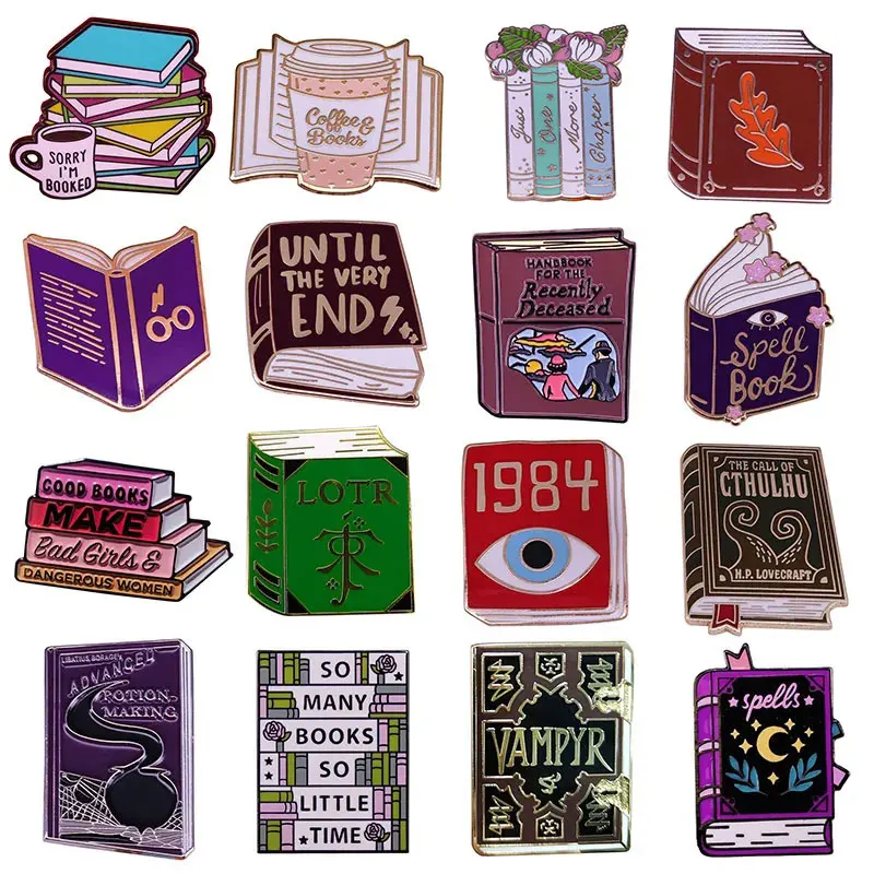 Classic Reading Magic Books Cartoon Metal Brooch Enamel Pins Badge Fashion Jewellery Clothes Hat Backpack Accessory Gifts
Classic Reading Magic Books Cartoon Metal Brooch Enamel Pins Badge Fashion Jewellery Clothes Hat Backpack Accessory Gifts