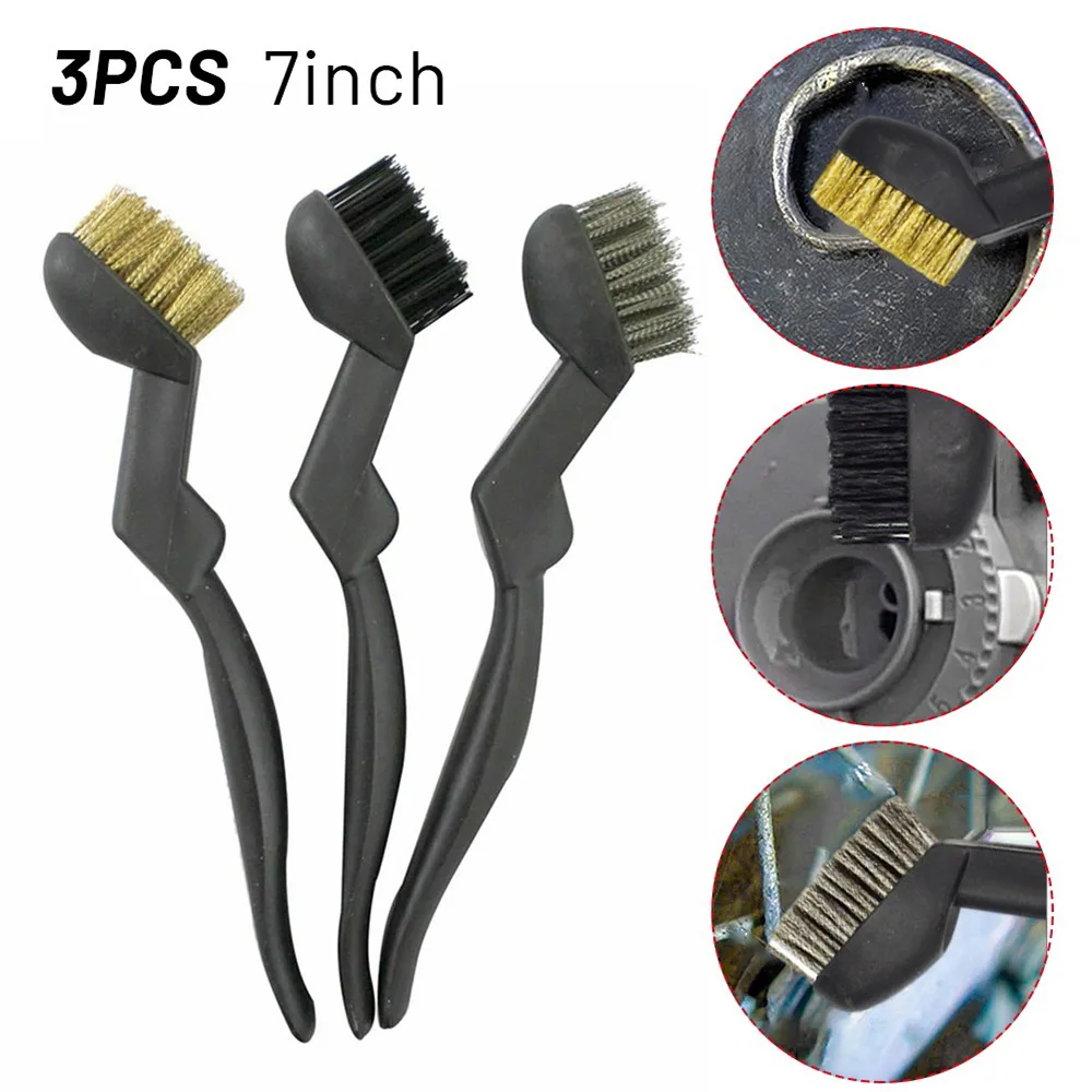 3PC Mini Stainless Steel Wire Metal Brush Industrial Copper Nylon Cleaning Brushes Polishing Metal Removal Toothbrush Hand Tool
3PC Mini Stainless Steel Wire Metal Brush Industrial Copper Nylon Cleaning Brushes Polishing Metal Removal Toothbrush Hand Tool