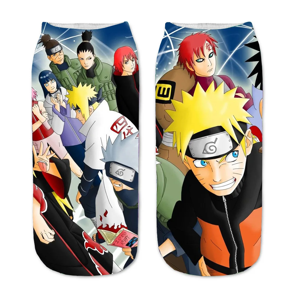Fashion Naruto Men's Socks Anime Cartoon Socks Harajuku Cosplay Creative Printing Men Women's Casual Invisible Breathable Sock
Fashion Naruto Men's Socks Anime Cartoon Socks Harajuku Cosplay Creative Printing Men Women's Casual Invisible Breathable Sock