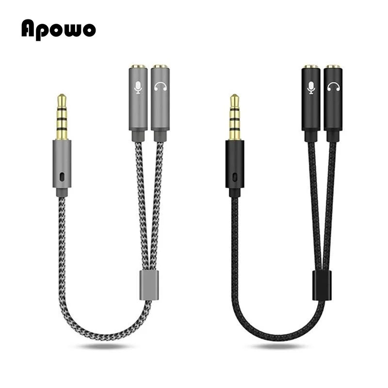 AUX Cable Jack 3.5mm Audio Cable 3.5 Mm Jack Stereo Audio Male To 2 Female Headset Mic Y Splitter Cable Adapter Dropshipping
AUX Cable Jack 3.5mm Audio Cable 3.5 Mm Jack Stereo Audio Male To 2 Female Headset Mic Y Splitter Cable Adapter Dropshipping