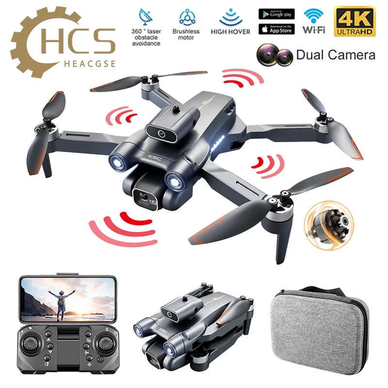 NEW S1S Mini Drone 6K HD Dual Camera Visual Obstacle Avoidance Professional Quadcopter Brushless Motor 4K WIFI RC Dron Toys 3KM
NEW S1S Mini Drone 6K HD Dual Camera Visual Obstacle Avoidance Professional Quadcopter Brushless Motor 4K WIFI RC Dron Toys 3KM