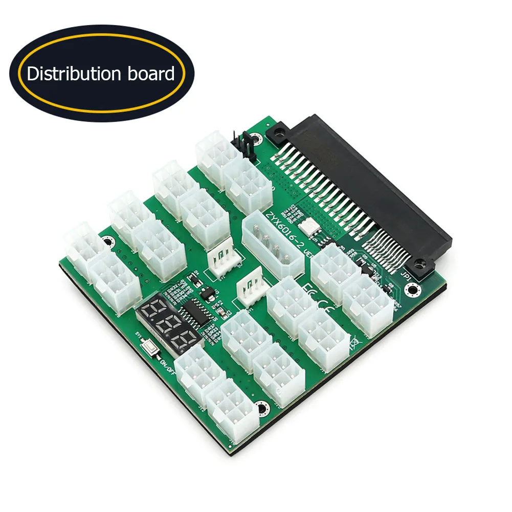 Upgrade Version ATX 16x 6Pin Power Supply Breakout Board for Dell Brand PSU and BTC Mining ATX Power Supply Module Board
Upgrade Version ATX 16x 6Pin Power Supply Breakout Board for Dell Brand PSU and BTC Mining ATX Power Supply Module Board