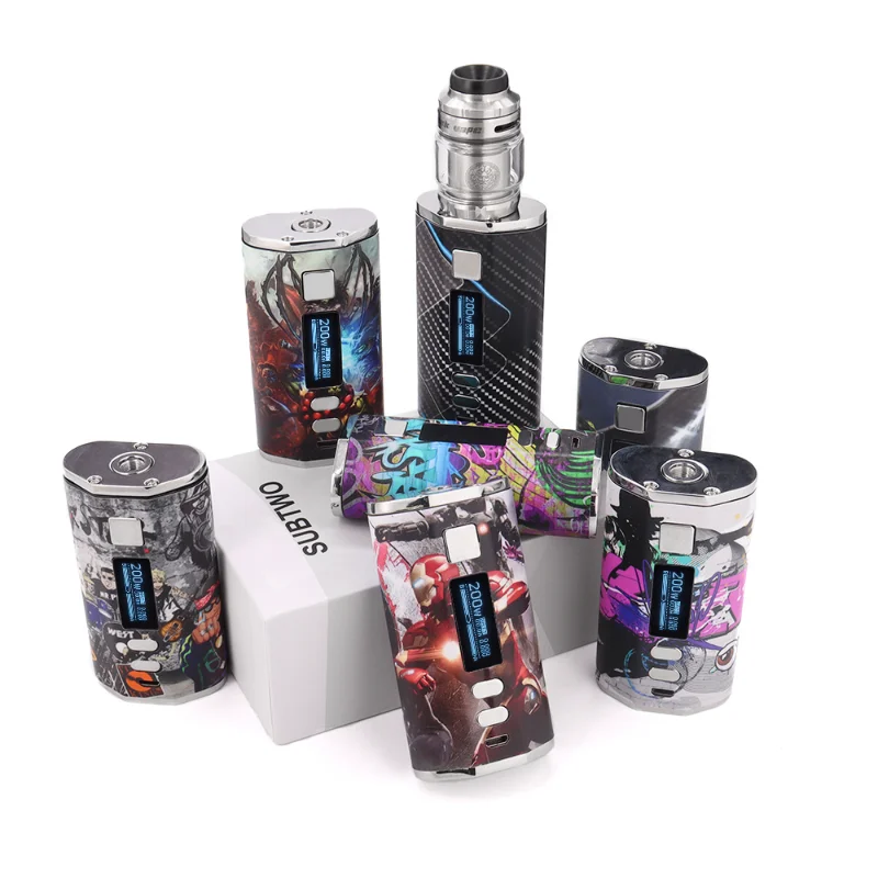 

200w Box Mod E Cigarette Smoke Vape 2200mah Battery with Zeus X Mesh RTA 4.5ml Capacity Atomizer Vapes Vaporizer Liquid Vape Kit