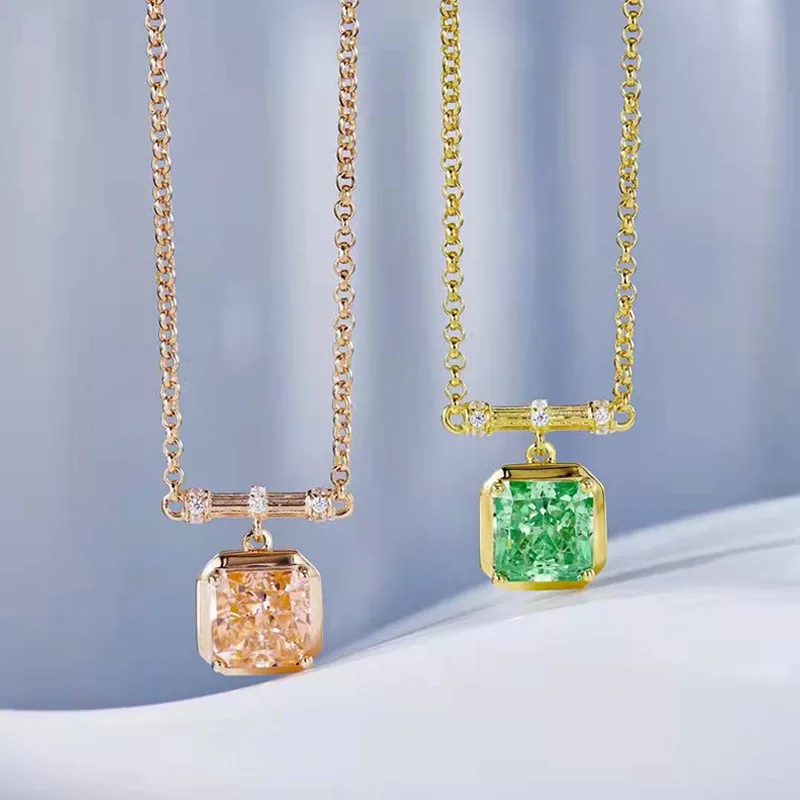 100% 925 Sterling Silver 2 Carat Orange Emerald High Carbon Diamond Pendnat Necklace For Women Sparkling Fine Jewelry Gift40+5
100% 925 Sterling Silver 2 Carat Orange Emerald High Carbon Diamond Pendnat Necklace For Women Sparkling Fine Jewelry Gift40+5