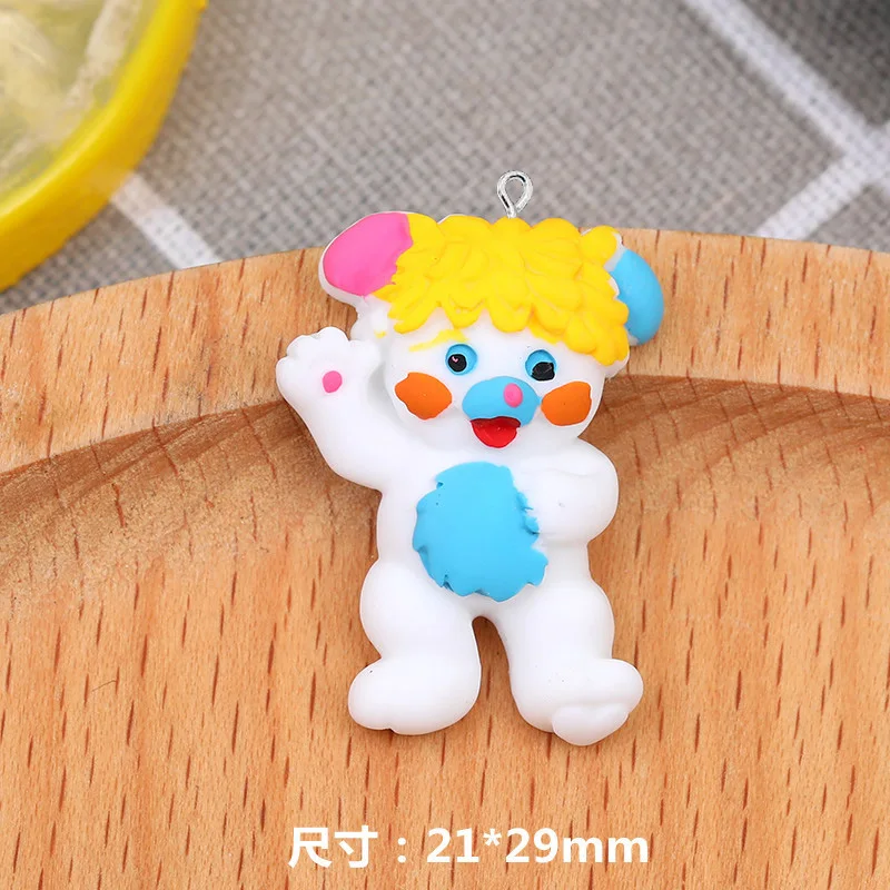 10Pcs/lot Cartoon Bear Resin Charms for Keychain Necklace Earring Bracelet Accessories DIY Pendant Jewelry Making Findings Craft | Украшения