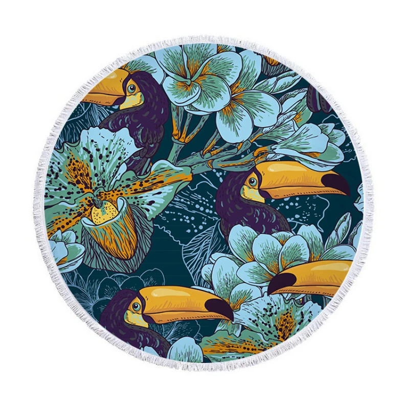 Toucan flowers Round beach towel Sea beach towel Sandless Beach cover up Towels Large beach towel Bath towel Bath towels spa
Toucan flowers Round beach towel Sea beach towel Sandless Beach cover up Towels Large beach towel Bath towel Bath towels spa