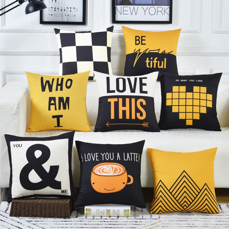 Yellow Geometric Printing Collection Sofa Creative Pillowcases Home Decor Modern Party Car Bedding
Yellow Geometric Printing Collection Sofa Creative Pillowcases Home Decor Modern Party Car Bedding