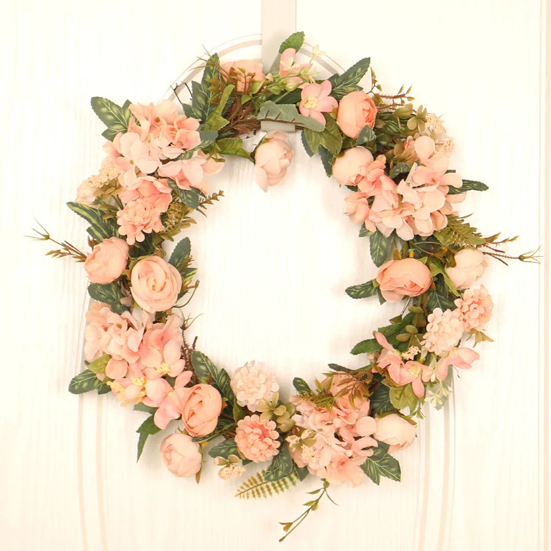 40cm Artificial Flower Wreath Fake Rose Hydrangea Garland Wedding Decoration Mother's Day Birthday Party Door Hanging Ornaments
40cm Artificial Flower Wreath Fake Rose Hydrangea Garland Wedding Decoration Mother's Day Birthday Party Door Hanging Ornaments