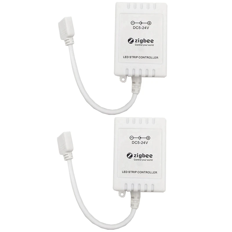 2X умный светодиодный контроллер Tuya Zigbee RGB светильник световой ленты 5 в-24 в, совместимый с ZHA Zigbee2mqtt Tasmota Alexa Home
2X умный светодиодный контроллер Tuya Zigbee RGB светильник световой ленты 5 в-24 в, совместимый с ZHA Zigbee2mqtt Tasmota Alexa Home
