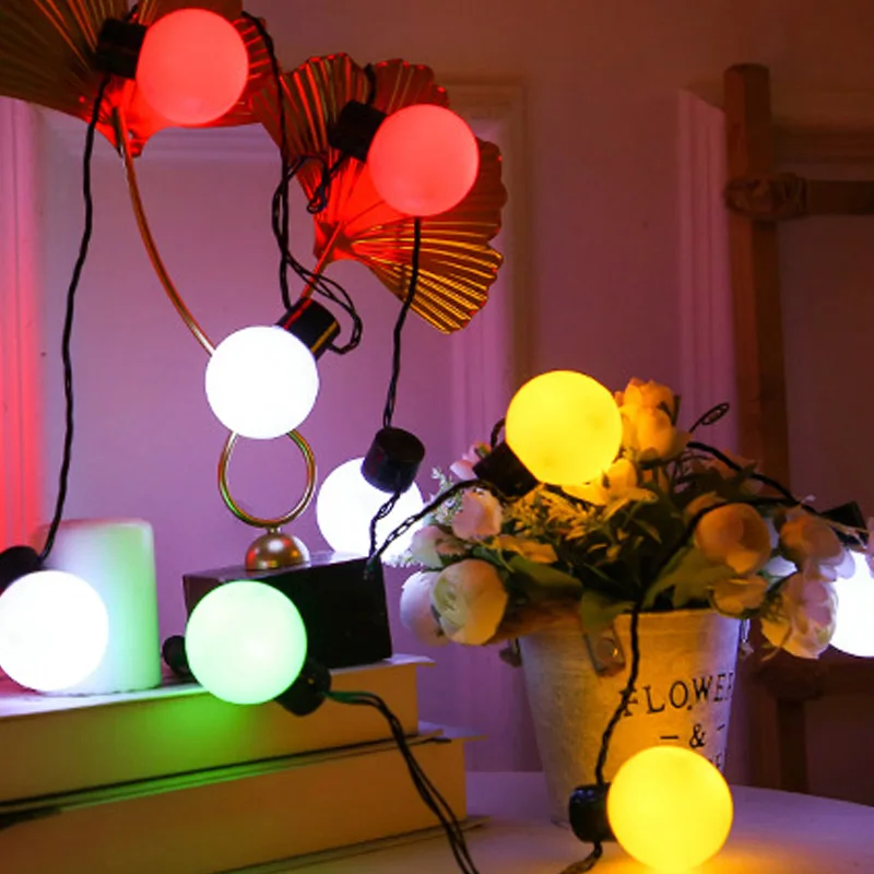 RGB Festoon Globe Ball G50 Milky Bulb String Outdoor String Lights For Cafe Wedding Party Garland Lights Studio Bar Decoration
RGB Festoon Globe Ball G50 Milky Bulb String Outdoor String Lights For Cafe Wedding Party Garland Lights Studio Bar Decoration