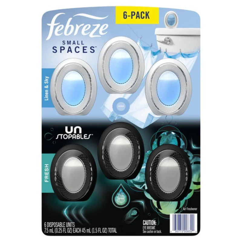 Small Spaces Unstopables Variety 0.25 Fluid Ounce (Pack of 6) Air Freshener perfume car accessories interior
Small Spaces Unstopables Variety 0.25 Fluid Ounce (Pack of 6) Air Freshener perfume car accessories interior