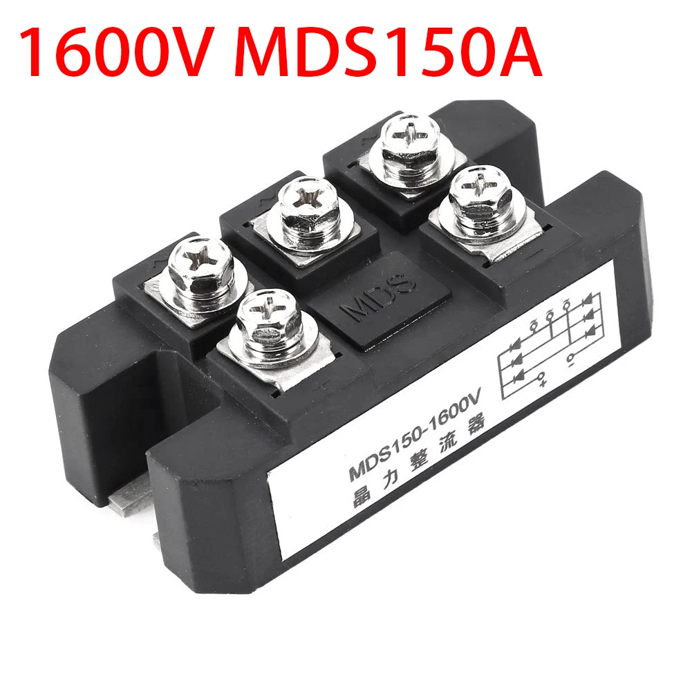 MDS150A 1600V Three/3-Phase Diode Bridge Rectifier Power Durable MDS-150A For PWM Inverter Electric Current Input Battery Charge
MDS150A 1600V Three/3-Phase Diode Bridge Rectifier Power Durable MDS-150A For PWM Inverter Electric Current Input Battery Charge