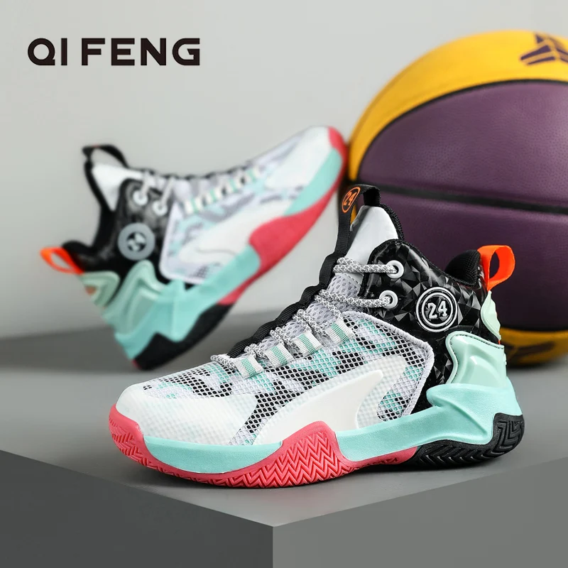 2022 Kids Soft Basketball Shoes Breathable Mesh Sneakers Child Air Sport Shoes Boys Footwear Summer Children Male Basket Winter 
2022 Kids Soft Basketball Shoes Breathable Mesh Sneakers Child Air Sport Shoes Boys Footwear Summer Children Male Basket Winter