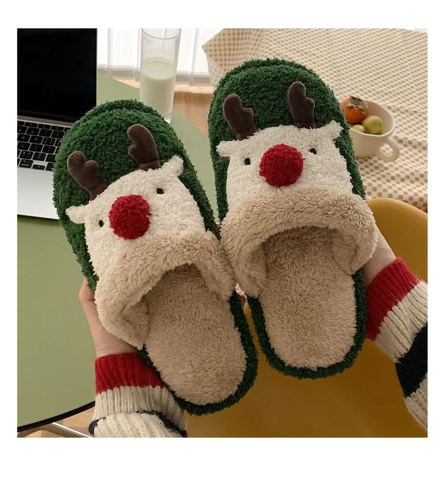 Cute Animal Slipper For Women Fashion Kawaii Fluffy Winter Warm Slippers Woman Cartoon Christmas Elk House Slippers Funny Shoes
Cute Animal Slipper For Women Fashion Kawaii Fluffy Winter Warm Slippers Woman Cartoon Christmas Elk House Slippers Funny Shoes
