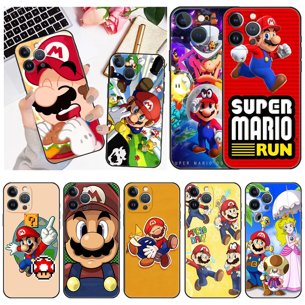 Case For Apple iPhone 13 11 12 Pro 7 XR X XS Max Black Soft Phone Funda 8 6 6s Plus 5 5S SE 2022 Cover Cute Funny Super Mario
Case For Apple iPhone 13 11 12 Pro 7 XR X XS Max Black Soft Phone Funda 8 6 6s Plus 5 5S SE 2022 Cover Cute Funny Super Mario