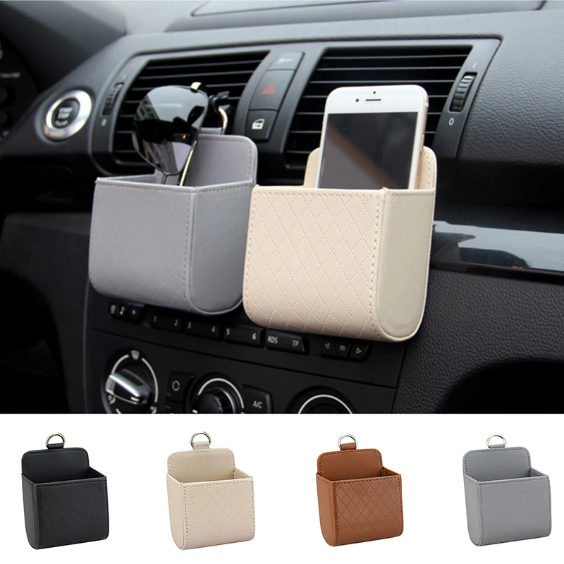 Car Air Vent Storage Bag Glasses Phone bill Holder Storage Multifunctional Storage Box Leather Organizer Box Auto Accessories
Car Air Vent Storage Bag Glasses Phone bill Holder Storage Multifunctional Storage Box Leather Organizer Box Auto Accessories