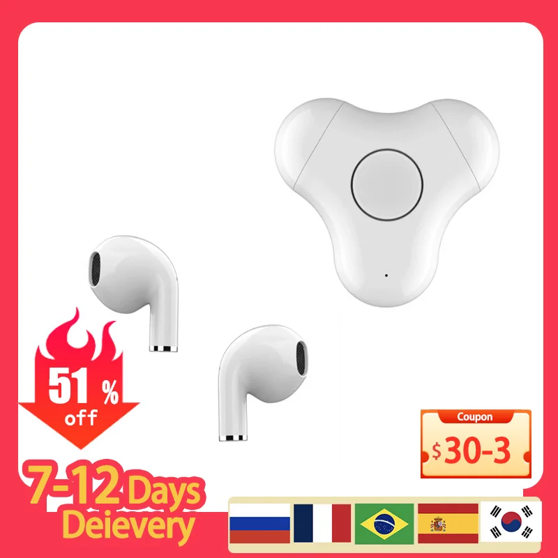 Bluetooth Earphones Wireless Headphones Striangle Patent Fone Bluetooth 5.3 Headset for iPhone Fidget Spinner Earbuds TWS
Bluetooth Earphones Wireless Headphones Striangle Patent Fone Bluetooth 5.3 Headset for iPhone Fidget Spinner Earbuds TWS