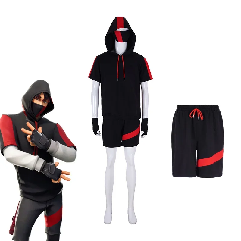 Взрослые дети Fortnit Косплей IKONI Эпический наряд Кожа Боевая форма одежды костюм