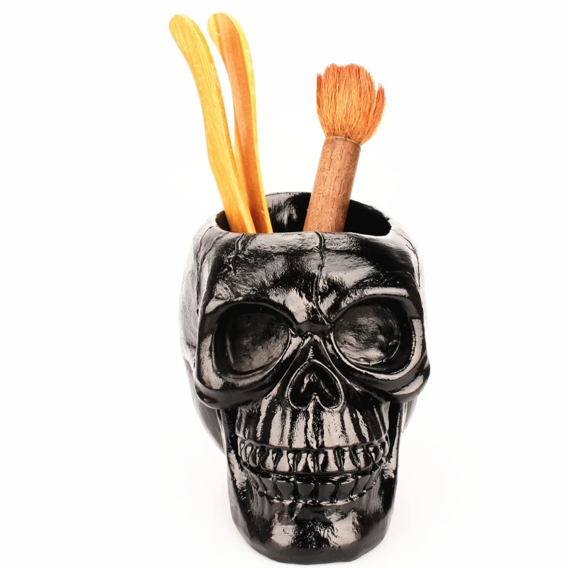 Exquisite Resin Skull Head Ornament for Home Dorm Office Creative Makeup Organizer Large Capacity Stationery Container
Exquisite Resin Skull Head Ornament for Home Dorm Office Creative Makeup Organizer Large Capacity Stationery Container
