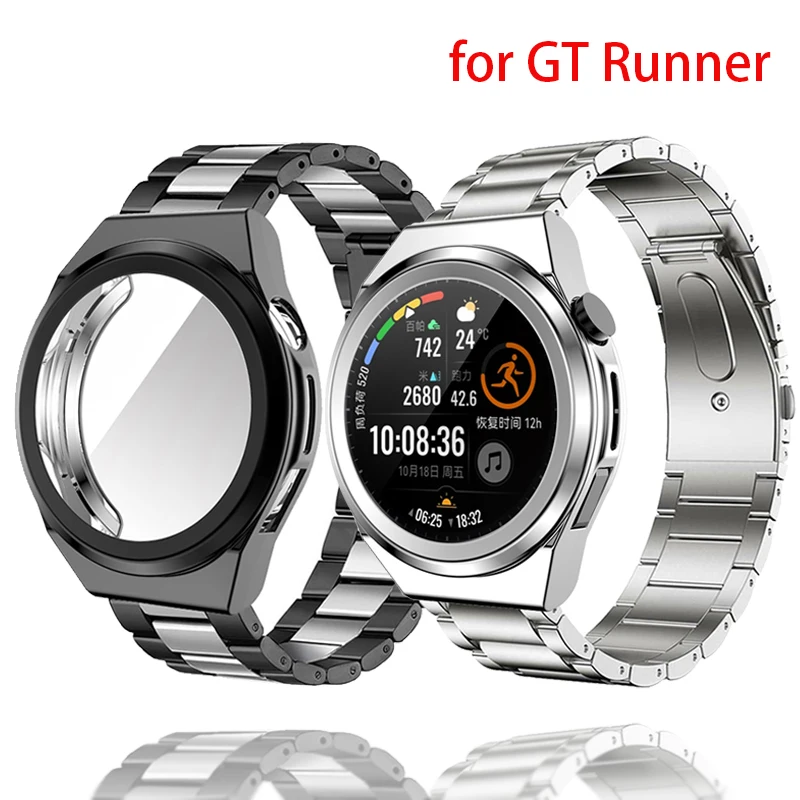 Ремешок защитный для смарт-часов Huawei Watch GT Runner, металлический браслет для GT Runner с полным покрытием, корпус с рамкой, 2 упаковки, 22 мм
Ремешок защитный для смарт-часов Huawei Watch GT Runner, металлический браслет для GT Runner с полным покрытием, корпус с рамкой, 2 упаковки, 22 мм