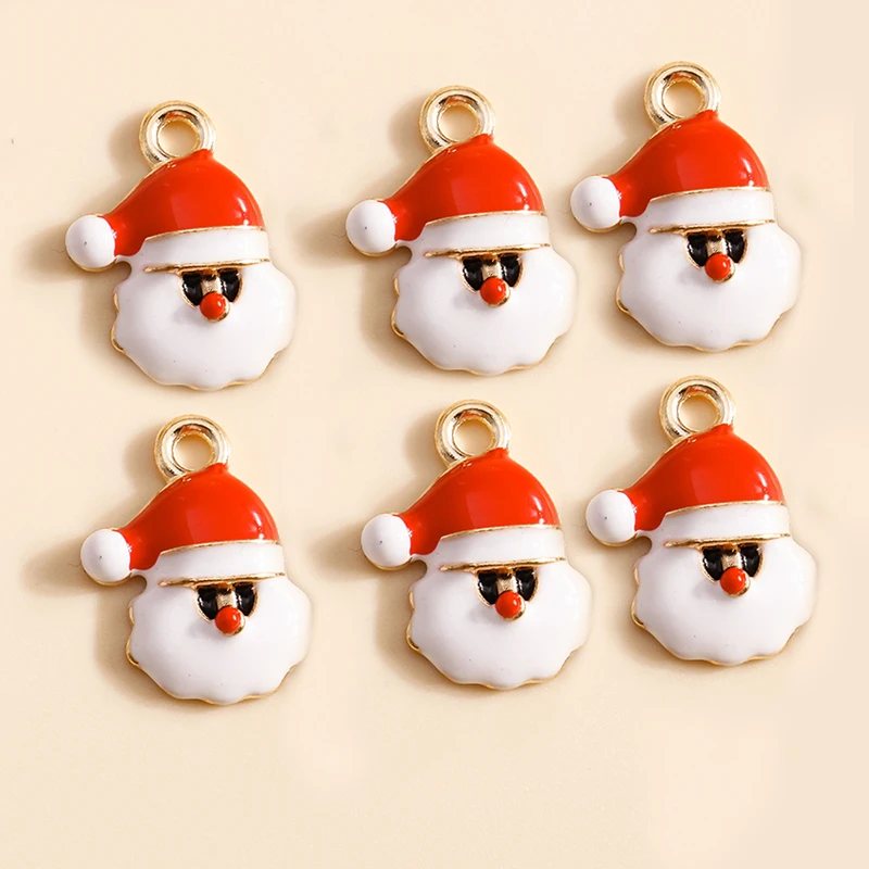 10pcs 13*17mm Christmas Charms Cartoon Santa Claus Pendants for Bracelets Earrings DIY Jewelry Making Accessories
10pcs 13*17mm Christmas Charms Cartoon Santa Claus Pendants for Bracelets Earrings DIY Jewelry Making Accessories