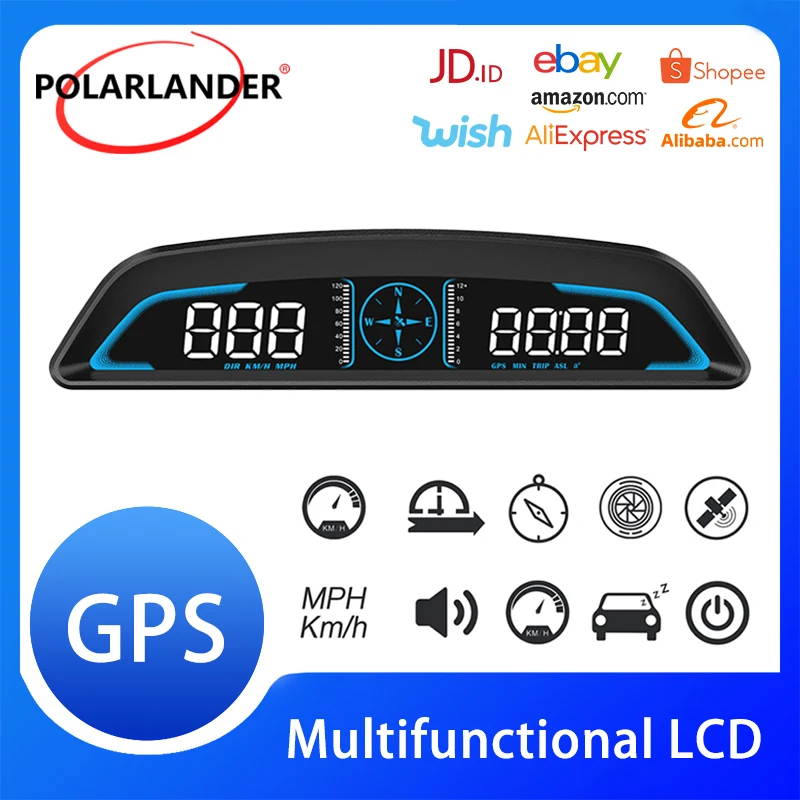 Car Head Up Display GPS Compass Car Accessories Speedometer Alarm System Display Distance And Time Driving Direction Angle G3
Car Head Up Display GPS Compass Car Accessories Speedometer Alarm System Display Distance And Time Driving Direction Angle G3
