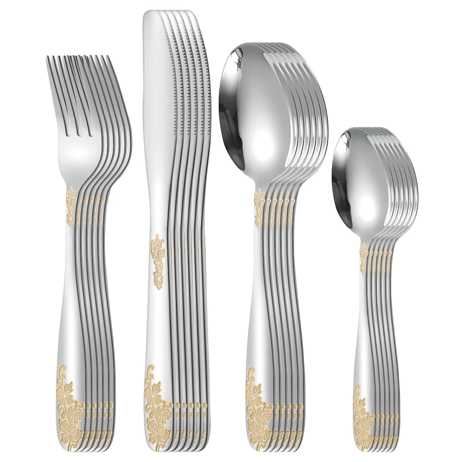 Набор столовых приборов Morning Glory из нержавеющей стали 
Набор столовых приборов Morning Glory из нержавеющей стали